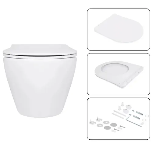 Набір Q-tap Nest 4 в 1 підвісний унітаз Jay Ultra Quiet 520x360x320 + комплект інсталяції QT07335175W48204 - фото 6