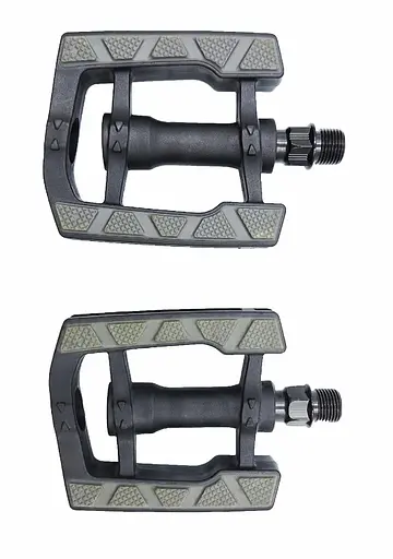 Педали велосипедные Prox VPE-899 Пластиковые с резиновым покрытием Черный с серым (G0000258) - фото 2