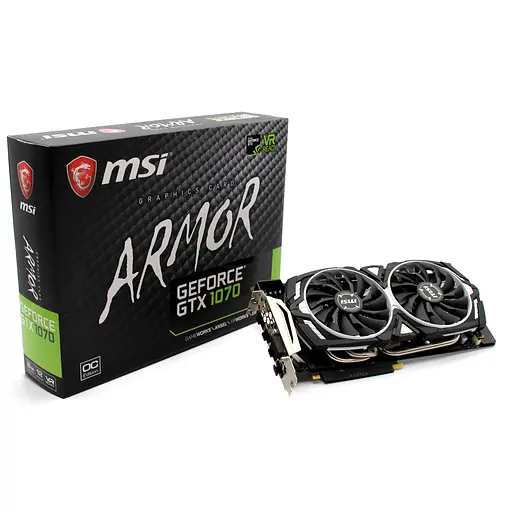 Видеокарта MSI GTX 1070 8Gb Armor OC (GTX 1070 ARMOR 8G OC) (GDDR5, 256 bit, PCI-E v3.0) Б/у - фото 7