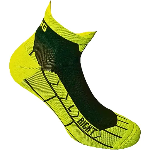 Носки Spring Speed Plus M Черный/неоново-желтый - фото 1
