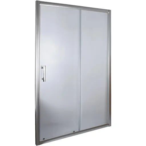 Душові двері Bravo Tormes 120FS 2 уп., універсальні, матовий, хром матовий - фото 1