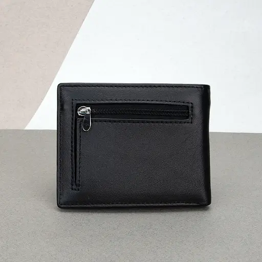 Кошелек мужской кожаный на магните Mario Dion 208E черный - фото 3