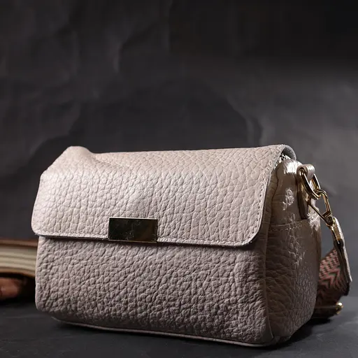 Женская кожаная сумка Vintage с оригинальным плечевым ремнем 20.5х13х9.5 см sum0029005 - фото 9