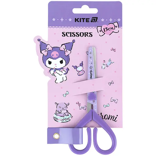 Ножницы Kite Kuromi с рисунком на лезвии 13 см (HK25-121)