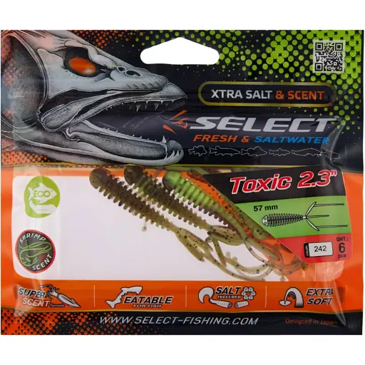 Силикон Select Toxic 2.3" #242 (6 шт/уп) - фото 2