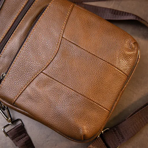 Чоловік шкіряний месенджер Vintage 20х25х5 см sum0013952 - фото 8