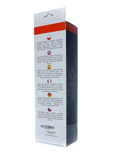 Вибратор реалистичный B - Series EasyLove Boss Real Skin 22.5 см черный - фото 7