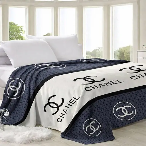 Плед из микрофибры Велсофт Шанель серый 200х230см - фото 1