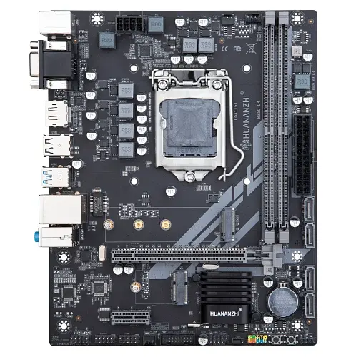 Материнська плата LGA1151, Huananzhi B250-D4, B250, 2xDDR4, Int.Video (CPU), 4xSATA3, 1xM.2, 1xPCI-E 3.0 x16, 1xPCI-E 3.0 x1, 1xM.2 (WiFi), Realtek 5.1, Realtek GLan, 4xUSB 3.0 / 6xUSB 2.0, VGA/HDMI/DP, Micro ATX - фото 3