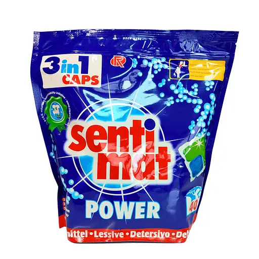 Капсули для прання всіх видів тканин Sentimat Power 40 Caps