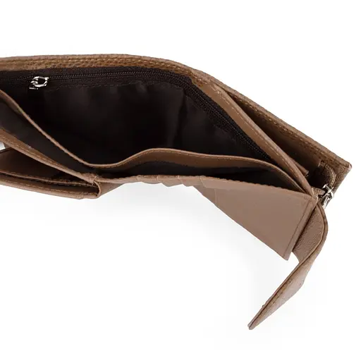 Гаманець жіночий шкіряний маленький Las Fernando 110-103 M коричневий - фото 4