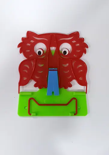 Підставка для книг №4 "Сова" 631569 Irbis пластикова, в пакеті (4820098991365) Червоно-зелений Вид 9 - фото 1