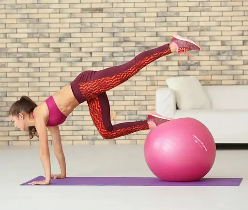 М'яч для фітнесу (фітбол) Power System PS-4018 Ø85 cm PRO Gymball Pink (PS-4018PI-0) - фото 8