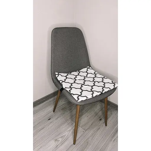 Водоотталкивающая подушка на стул Марокко белый - фото 4