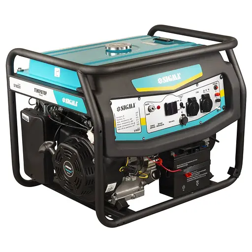 Бензиновий генератор Sigma 6.0/6.5 кВт, однофазний, ручний/електро запуск, з виведенням під АВР (5710331) - фото 4