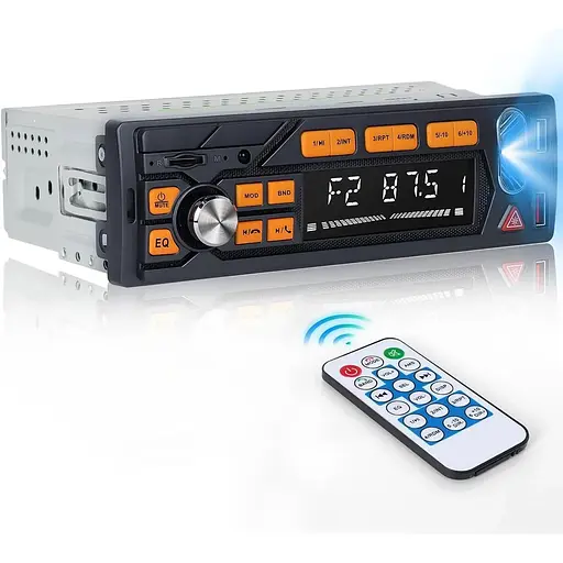 Автомобільне радіо Hikity 1 Din 4X50 Вт з Bluetooth Handsfree FM/MP3/SD/AUX-IN/EQ/Display