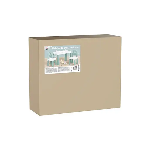 Дитячий стіл із двома стільцями 0440TXK біло-зелений - фото 2