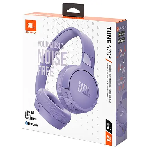 Bluetooth-гарнітура JBL Tune 670NC Purple (JBLT670NCPUR) - фото 8