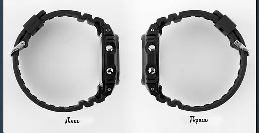 Чоловічий спортивний годинник Skmei 1134 (Чорний з чорним екраном) - фото 8