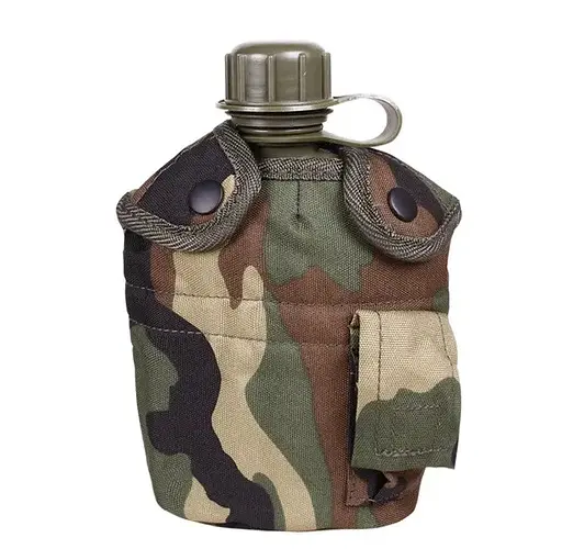 Похідна фляга 1л + чохол Зелений мультикам