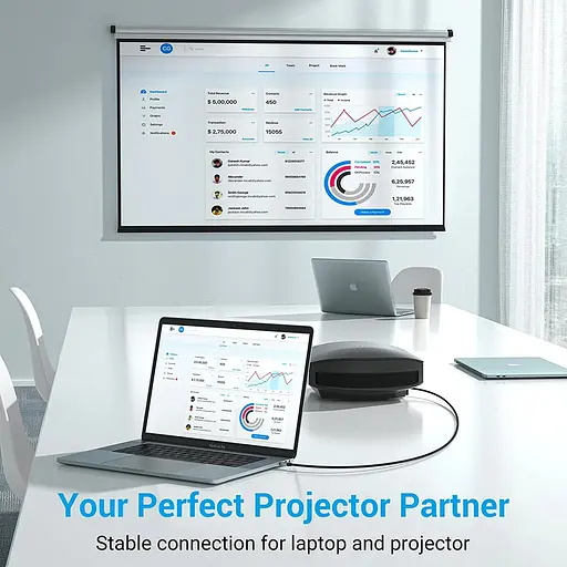 Кабель Vention USB 3.1 Type-C M - HDMI M 1.5m 4K 60 Гц Thunderbolt 3 HDCP2.2 PVC Black - фото 5