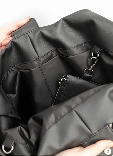 Женская сумка Sambag HOBO L черный 34 х 37 х 16 см (53300001) - фото 10