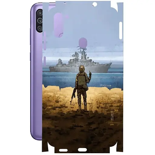 Захисна плівка StatusSKIN для Samsung Galaxy M11 M115 Корпус Вініл Корабель - фото 1