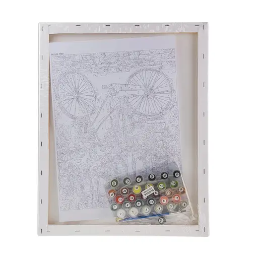 Набір для розпису по номерах "Дівочий червоний велосипед" 40*50 см, IDEA2-GX47760, ТМ "99IDEAS" - фото 6