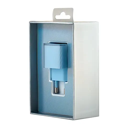 Мережевий зарядний пристрій McDodo 20W Dichromatic GaN PD Fast Charger ( EU Plug ) CH-3772 Синій - фото 3