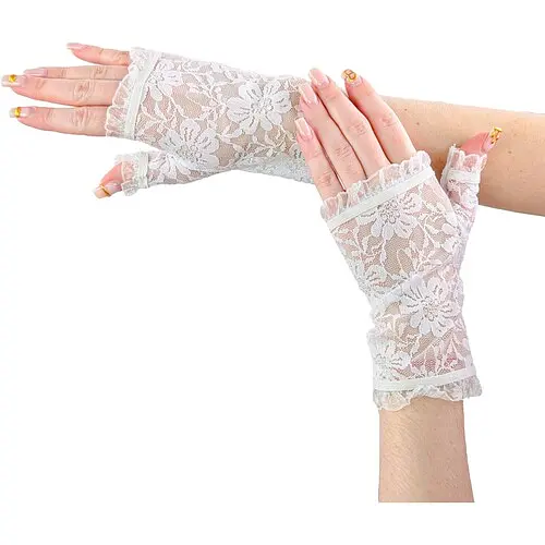 Митенки из гипюра - фото 1