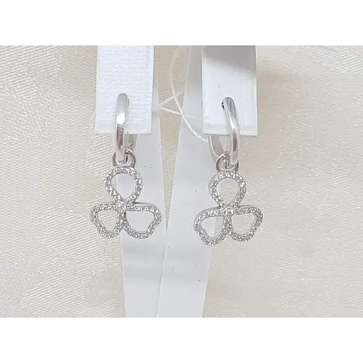 Срібні сережки Агні Террі з фіанітами. 2189/1Р-CZ - фото 4