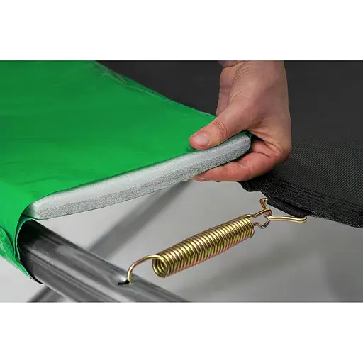 Батут Hop-Sport 16ft (488см) чорно-зелений з внутрішньою сіткою - фото 7