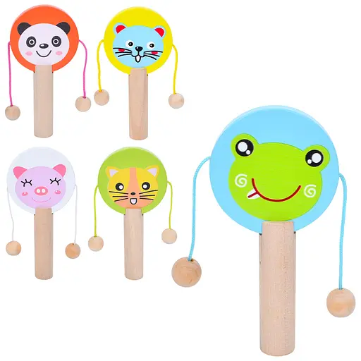 Бубенец деревянный, MD0804 (в ассортименте) - фото 2