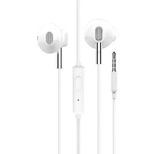 Дротові навушники Hoco M57 with mic Sky sound, 3.5mm, 1.2m, white