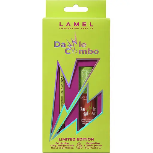 Набор для губ Lamel Dazzle Combo Lip kit 01: блеск для губ 5 мл + карандаш для губ 1,8 г
