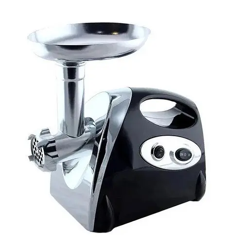 Электрическая мясорубка с реверсом Rainberg RB-675 мясорубка 3 в 1 соковыжималка, терка 3800 Вт Черный/Серый - фото 2