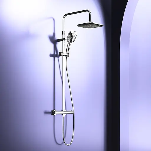 Душова система з термостатом Damixa Option DX218092000, Хром - фото 3