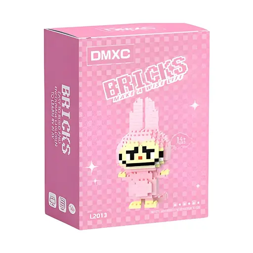 Дитячий конструктор Bricks Зайчик Лабубу рожевий на 150 деталей (2013) - фото 3