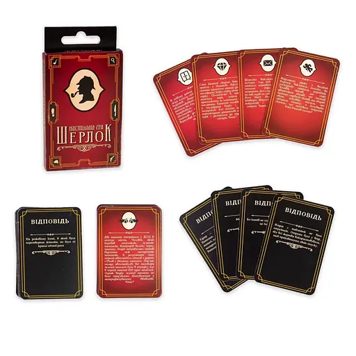 Карткова настільна гра «Шерлок» 30338 українською мовою 36 карток - фото 2