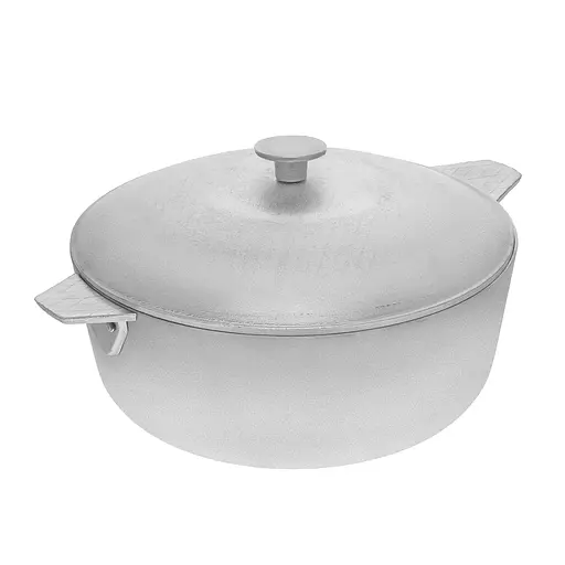 Каструля алюмінієва із кришкою 4 л, Полімет Сірий 84060 - фото 2