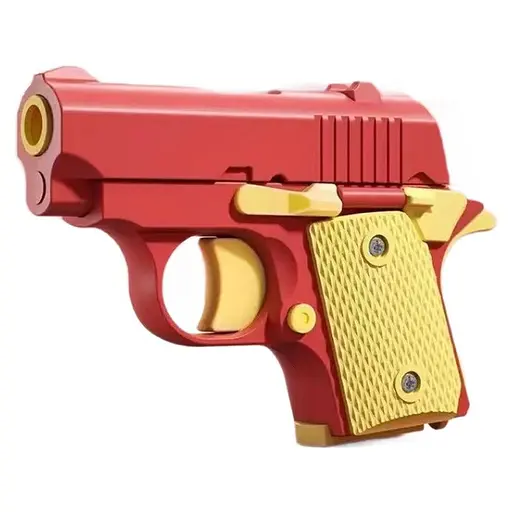 Дитячий іграшковий пістолет-антистрес Red / Yellow