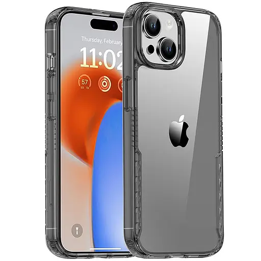 Чохол Epik TPU+PC Multi-Color для Apple iPhone 14, 6.1 Black - фото 1