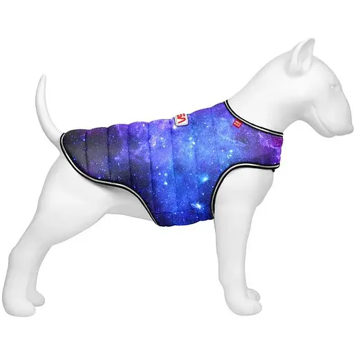Курточка-накидка для собак Waudog Clothes, малюнок "NASA21", XS, А 26 см, B 33-41 см, С 18-26 см