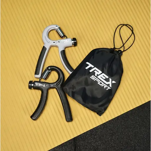 Набір еспандерів регульованих Trex Sport TX-002HGB 5-60кг чорно-сірий - фото 2