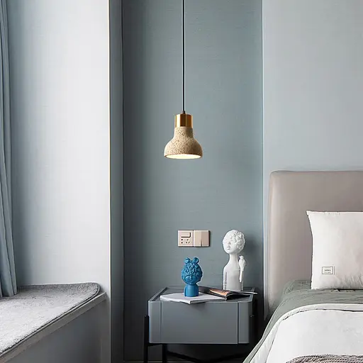 Подвес Terrazzo Toco с серым бетонным плафоном в стиле Ар-деко | Line F | Арт. MJ167/1 GR - фото 1