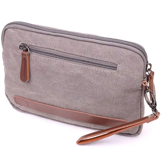 Чоловічий місткий барсек з текстилю 24х16х3 см Vintage 24х16х3 см sum0021446 - фото 2