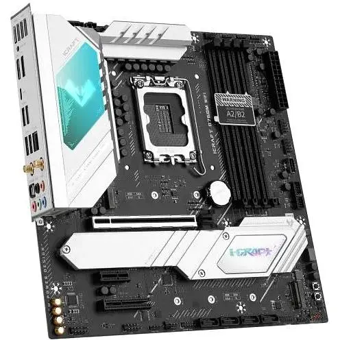 Материнская плата Maxsun LGA1700, iCraft B760M WIFI, B760, 4xDDR5, Int.Video(CPU), 4xSATA3, 1xPCI-E 16x 5.0, 1xPCI-E 4x 3.0, 1xPCI-E 1x, 3xM.2 4.0, RTL8125B, 4xUSB3.2/4xUSB2.0, 1xUSB TypeC 3.2, DP/HDMI, WiFi 6E+BT5.3, 17 фаз, ARGB, MicroATX (MS-iCraft B760M WIFI) - фото 3