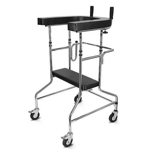 Реабилитационные ходунки 4FIZJO с опорой под локти, складные Black (P-5905973406543) - фото 9