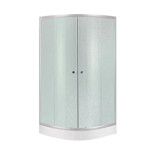 Душевая кабина Lidz Latwa SC80x80.SAT.LOW.FR, стекло Frost 4 мм + поддон Kupala - фото 1