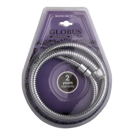Шланг душовий Globus Lux NH-01D-100-130, Хром - фото 1